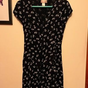 Button front dress with pockets
